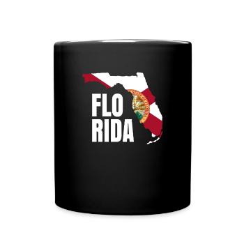 Florida Home Resident Gift - Full Colour Mug - black - Front