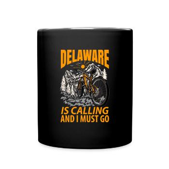 Delaware abenteurer geschenk - Tasse einfarbig - Schwarz - Vorne