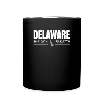 Stolzes Delaware geschenk - Tasse einfarbig - Schwarz - Vorne