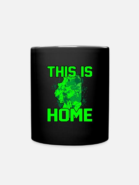 Zuhause Illinois Geschenk - Tasse einfarbig - Schwarz