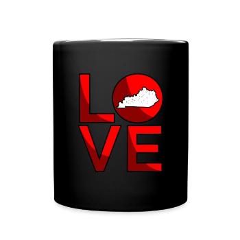Liebes kentucky geschenk - Tasse einfarbig - Schwarz - Vorne