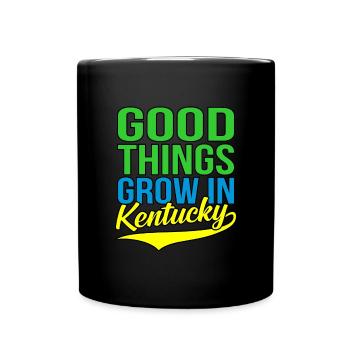 Grow In Kentucky Gift - Full Colour Mug - black - Front