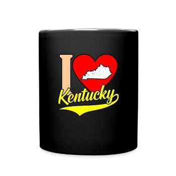 I Heart kentucky gift - Full Colour Mug - black - Front