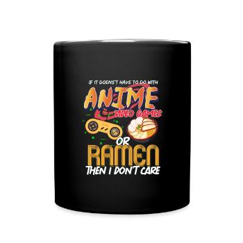 Anime Videospiele Ramen Geschenk - Tasse einfarbig - Schwarz - Vorne