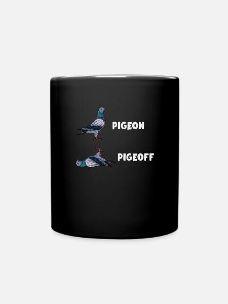 Pigeon Pigeon Cadeau - Mug uni - noir