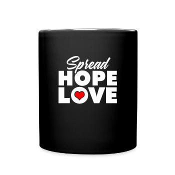 Spreading Hope Love Being Better Jesus Miracle - Full Colour Mug - black - Front