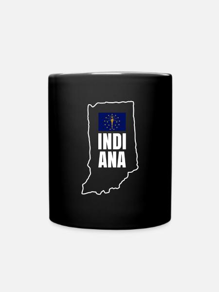 Indiana haus geschenk - Tasse einfarbig - Schwarz