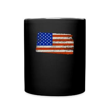 Kansas Home Usa Flag Cadeau - Mug uni - noir - Devant