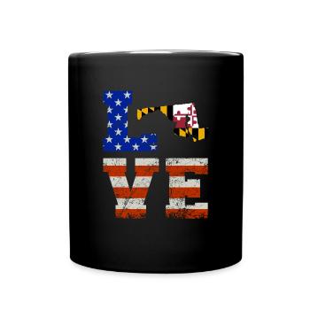 Dear maryland gift - Full Colour Mug - black - Front