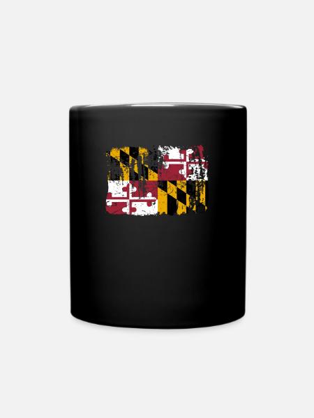 Maryland Reisende Geschenk - Tasse einfarbig - Schwarz
