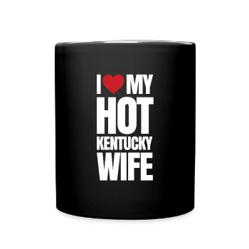 Liebes kentucky ehefrau geschenk - Tasse einfarbig - Schwarz - Vorne