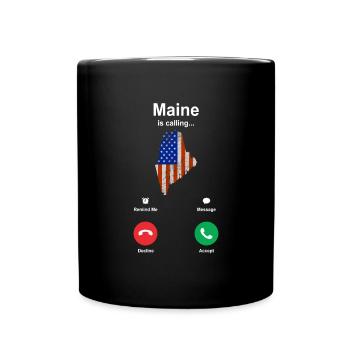 Besuch In Maine Gift - Tasse einfarbig - Schwarz - Vorne