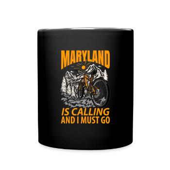 Maryland Reisende Geschenk - Tasse einfarbig - Schwarz - Vorne
