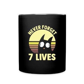 Never Forget 7 Lives Cite Death Philosophy - Mug uni - noir - Devant