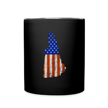 New Hampshire Home Usa drapeau cadeau - Mug uni - noir - Devant
