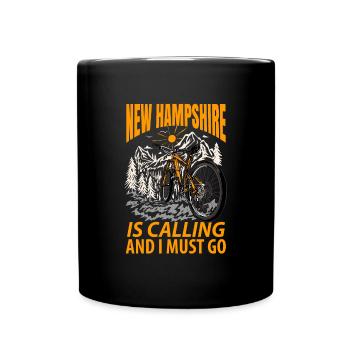 Visit to New Hampshire Gift - Full Colour Mug - black - Front