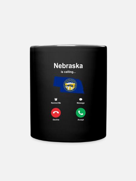 Besuch Nebraska Geschenk - Tasse einfarbig - Schwarz
