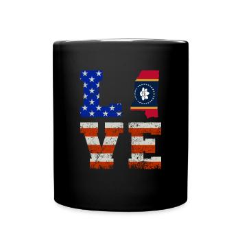 Love Mississippi Gift - Full Colour Mug - black - Front