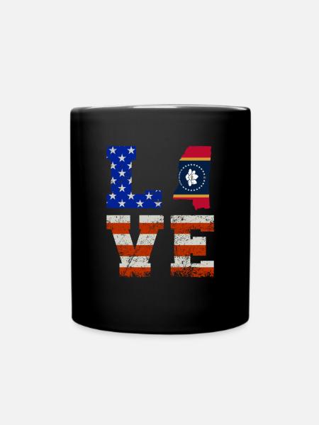 Liebes-mississippi-geschenk - Tasse einfarbig - Schwarz