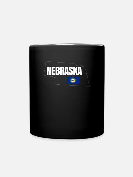 Nebraska reisen geschenk - Tasse einfarbig - Schwarz