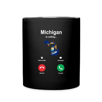 Reisendes Michigan geschenk - Tasse einfarbig - Schwarz - Vorne