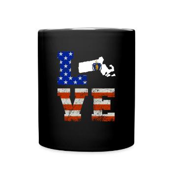 Liebe massachusetts geschenk - Tasse einfarbig - Schwarz - Vorne
