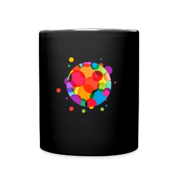 Dot Day Punkte Punkt - Tasse einfarbig - Schwarz - Vorne
