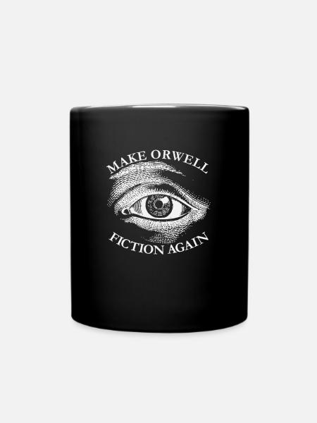 Machen Sie Orwell Fiction wieder libert�r Orwellia - Tasse einfarbig - Schwarz