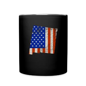 Nouveau-Mexique Home Usa drapeau cadeau - Mug uni - noir - Devant