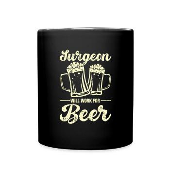Chirurg - Tasse einfarbig - Schwarz - Vorne