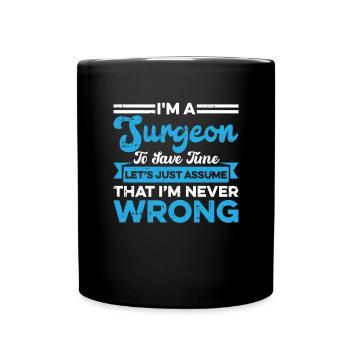 Chirurg - Tasse einfarbig - Schwarz - Vorne