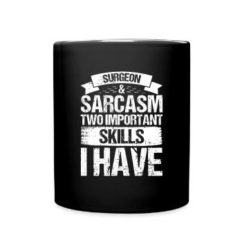Chirurg - Tasse einfarbig - Schwarz - Vorne