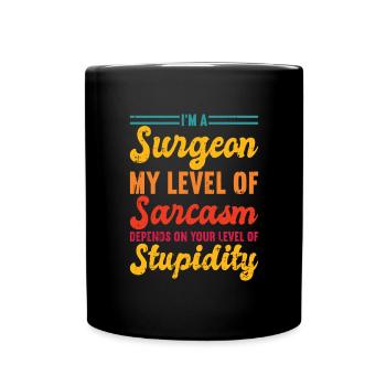 Chirurg - Tasse einfarbig - Schwarz - Vorne