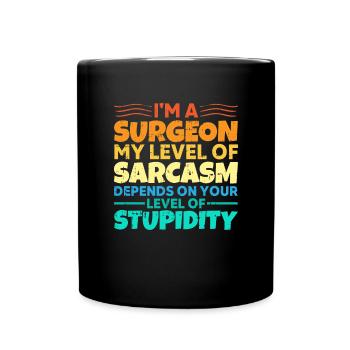 Chirurg - Tasse einfarbig - Schwarz - Vorne