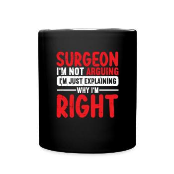 Chirurg - Tasse einfarbig - Schwarz - Vorne