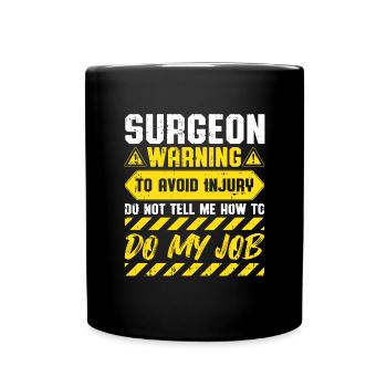 Chirurg - Tasse einfarbig - Schwarz - Vorne