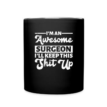 Chirurg - Tasse einfarbig - Schwarz - Vorne