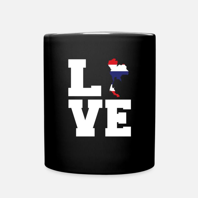 Thailand - Tasse einfarbig - Schwarz