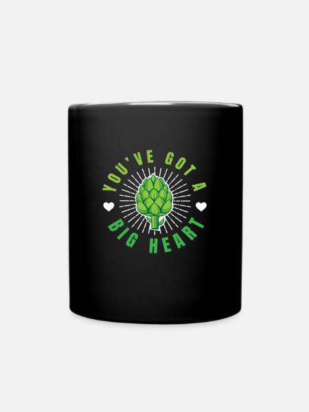 Vous avez un grand cœur Artichauts - Mug uni - noir