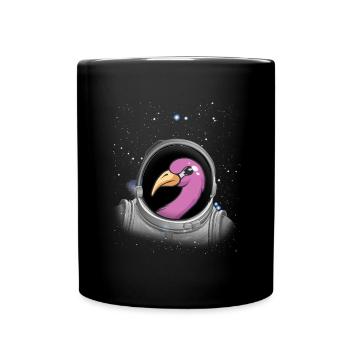 Flamingo Astronaut Space Astronomie Astronaut - Tasse einfarbig - Schwarz - Vorne