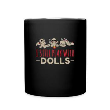 Play With Dolls Voodoo Puppe Voodoo - Tasse einfarbig - Schwarz - Vorne