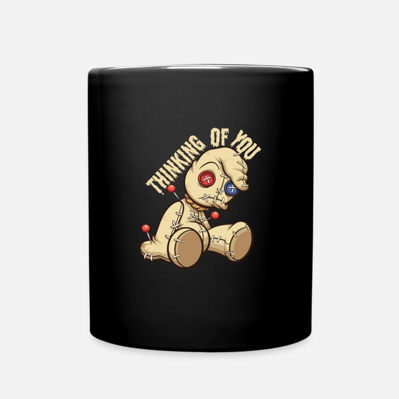 Thinking Of You Voodoo Puppe Voodoo - Tasse einfarbig - Schwarz