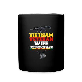 Vietnam Veteran USA Geschenk - Tasse einfarbig - Schwarz - Vorne