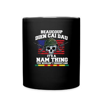 Vietnam Veteran USA Geschenk - Tasse einfarbig - Schwarz - Vorne