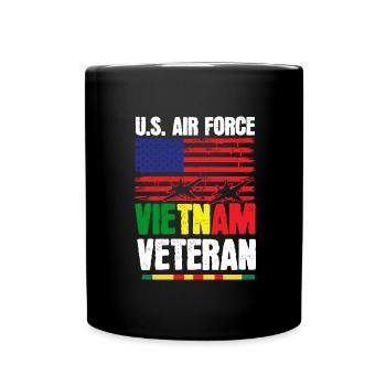 Vietnam Veteran USA Geschenk - Tasse einfarbig - Schwarz - Vorne