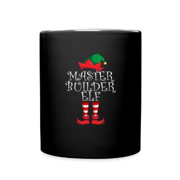 Master Builder Elf Matching Family Christmas Elf - Tasse einfarbig - Schwarz - Vorne