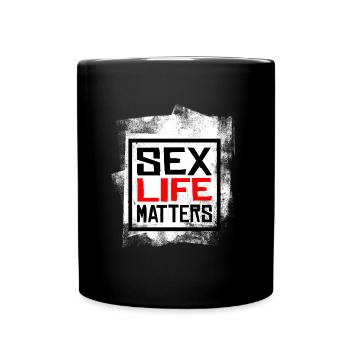 Sex Life Matters - Grunge Vintage - Full Colour Mug - black - Front