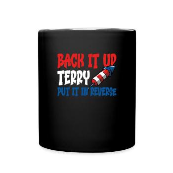 BACKENT BACK IT Terry hat es umgekehrt am 4. Julis - Tasse einfarbig - Schwarz - Vorne