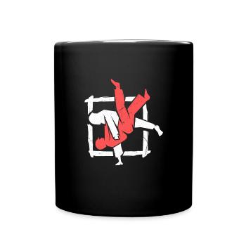 Karate Kampfsport Karateka Japan Kampfkunst - Tasse einfarbig - Schwarz - Vorne