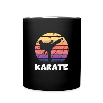 Karate Kampfsport Karateka Japan Kampfkunst - Tasse einfarbig - Schwarz - Vorne